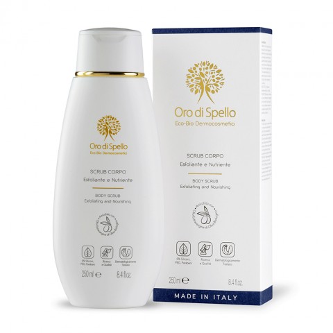 Oro di Spello Body Scrub με κουκούτσια ελιάς 250ml